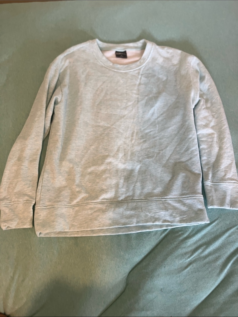 Women's Crewneck Sweatshirt - Light Blue Casual Pullover